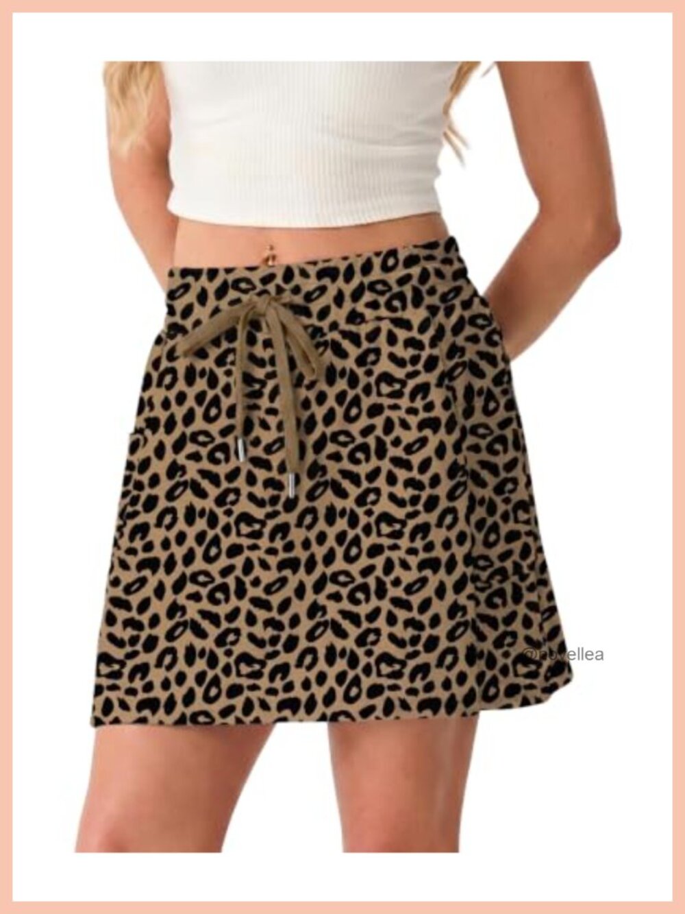 Women Active Skort Built-in Shorts 4 Pockets Tennis Golf